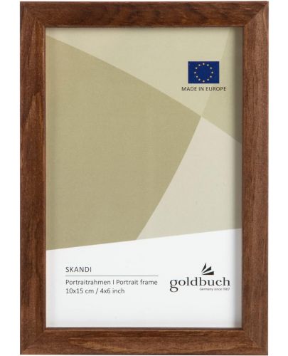 Дървена рамка за снимки Goldbuch - Кафява, 10 x 15 cm - 1