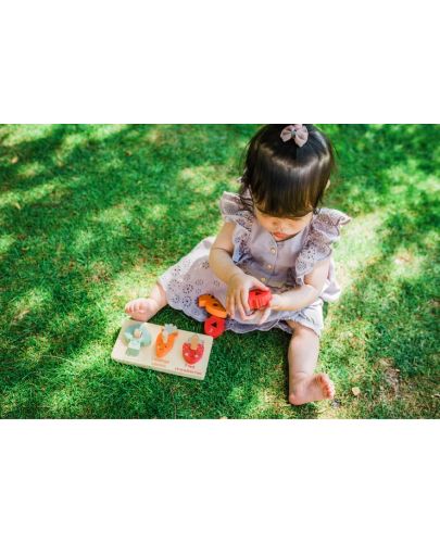 Дървена играчка за сортиране Orange Tree Toys - Зеленчуци - 2