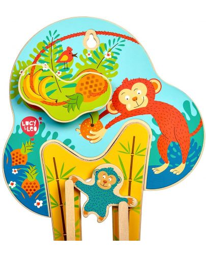 Интерактивна играчка за стена Lucy&Leo - Маймунка - 5