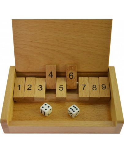 Дървена игра за смятане Goki - Затвори кутията - 1