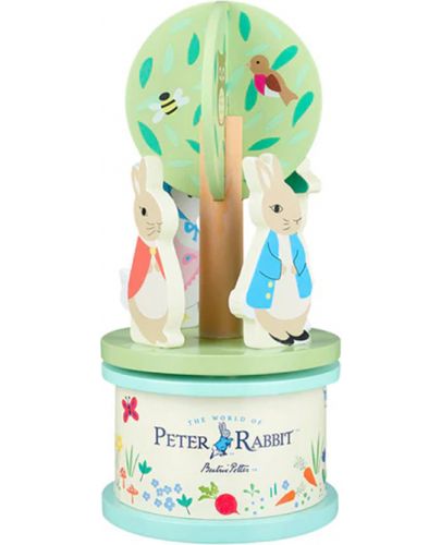 Дървена музикална въртележка Orange Tree Toys - Peter Rabbit - 1