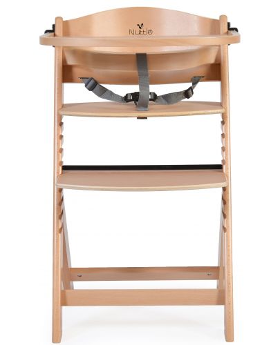 Дървен стол за хранене 2в1 Cangaroo - Nuttle, натурален - 2