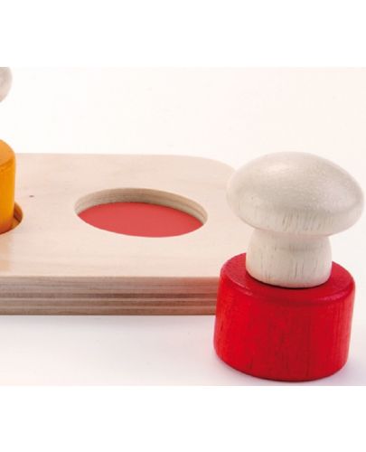 Дървена играчка Andreu toys - С кръгли части и големи дръжки - 2