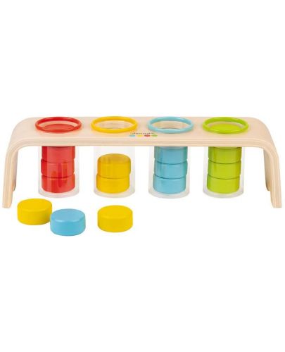 Дървена играчка за сортиране Janod - Опознай цветовете - 1