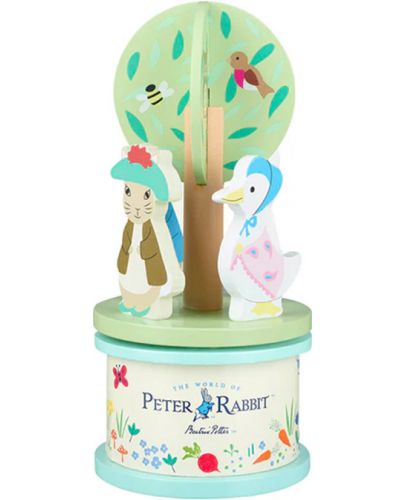 Дървена музикална въртележка Orange Tree Toys - Peter Rabbit - 2