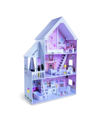 Дървена къща за кукли с обзавеждане Moni Toys - Cinderella, 4127 - 2