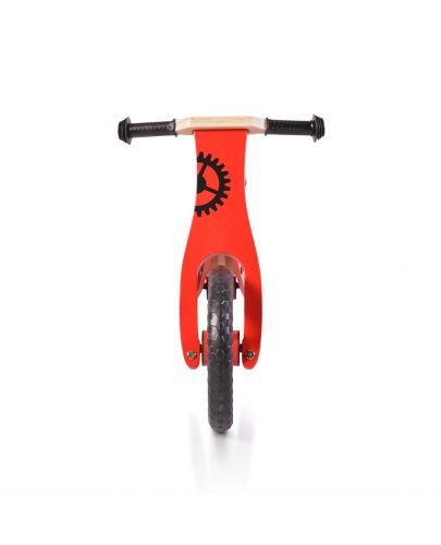 Дървен балансиращ велосипед Moni Toys, 5017, червен - 5