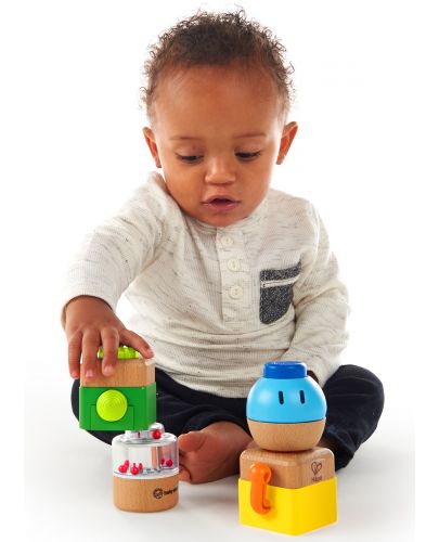 Дървена играчка Hape - Бебешки сензорен комплект - 4