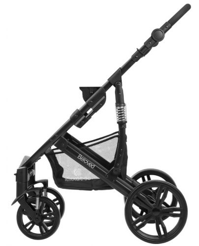 Детска количка 3 в 1 Kikka Boo Beloved - Светлорозова, с кош за количка и столче за кола - 10