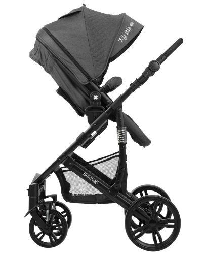 Детска количка 3 в 1 Kikka Boo Beloved - Тъмносива, с кош за количка и столче за кола - 5