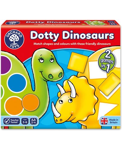 Детска игра Orchard Toys - Динозаври на точки - 1