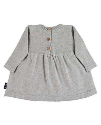 Детска плетена рокля Sterntaler - 68 cm, 3-6 месеца, сива - 2