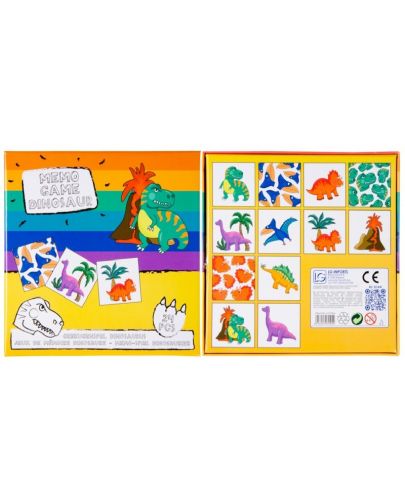 Детска игра за памет Bright toys - Динозаври - 2