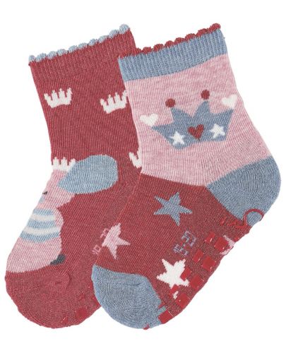 Детски чорапи със силиконови бутончета Sterntaler - 21/22, 18-24 месеца, 2 чифта - 1