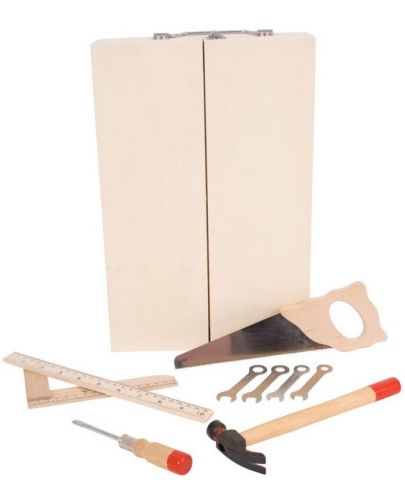 Детска дървена кутия с инструменти Bigjigs - 3