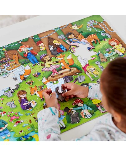 Детски пъзел Orchard Toys - Дървесно парти, 70 части - 3