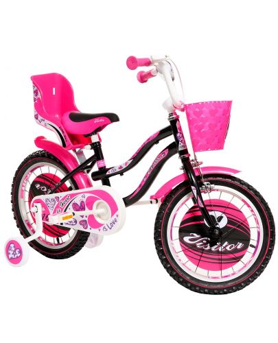 Детски велосипед Venera Bike - Little Heart, 16'', розов - 1