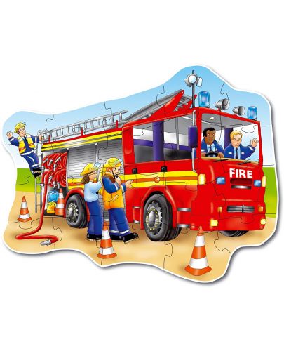 Детски пъзел Orchard Toys - Голямата пожарна, 20 части - 2