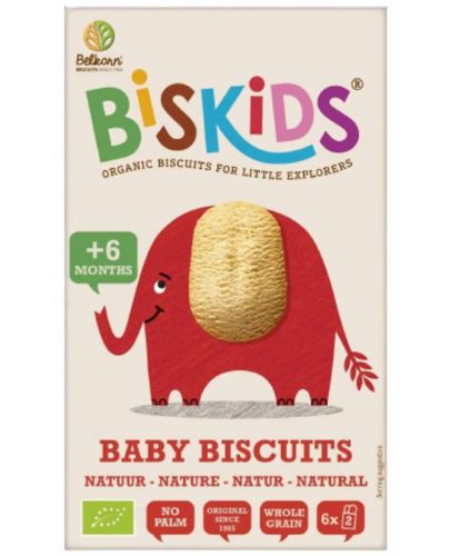 Детски бисквити Belkorn - Натурални, 120 g - 1