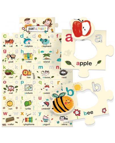 Детска игра Headu Ecoplay - Гигантска азбука с букви и думи - 2