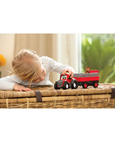 Детска играчка Simba ABC - Трактор с ремарке и конче, със звук и светлина - 3