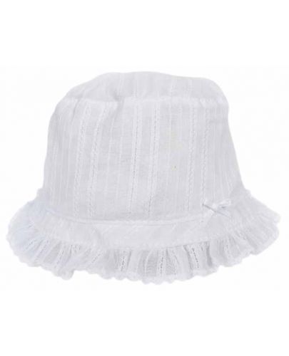 Детска лятна шапка Maximo - Периферия, бяла фигурална, 45 cm - 1