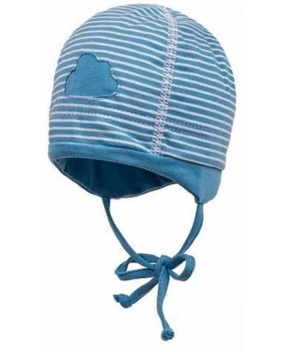 Детска лятна шапка Maximo - Синя с облаче, 37 cm - 1