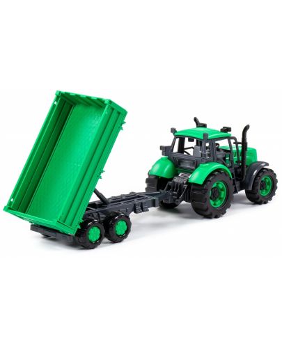 Детска играчка Polesie Progress - Инерционен трактор с ремарке - 5