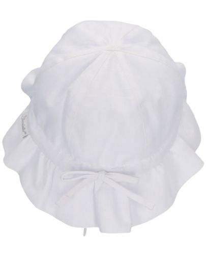 Детска шапка с UV 50+ защита Sterntaler - С панделка,  51 cm, 18-24 месеца, бяла - 4