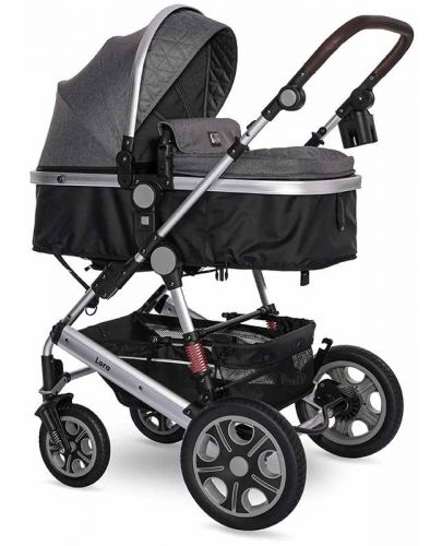 Детска количка Lorelli - Lora, Steel grey  - 1