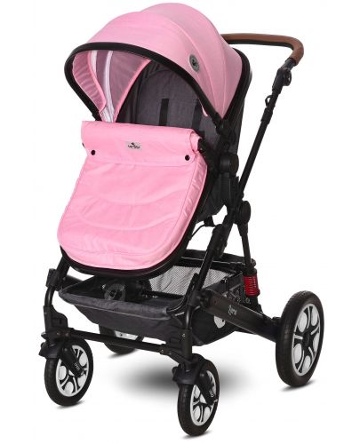 Детска комбинирана количка Lorelli - Lora Set, Candy Pink - 5