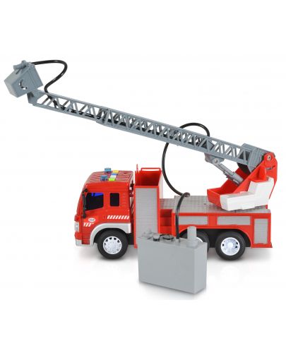 Детска играчка Moni Toys - Пожарен камион с кран и помпа, 1:16 - 4