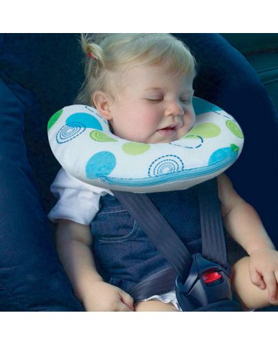 Детска възглавничка за път Safety 1st, бяло и синьо - 2