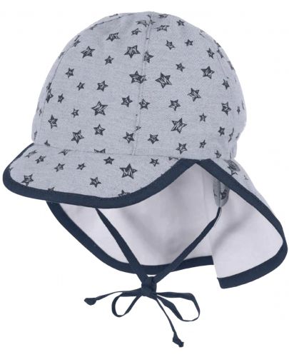 Детска шапка с платка с UV 50+ защита Sterntaler - Със звездички, 49 cm, 12-18 месеца - 1