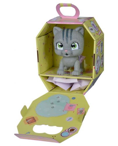 Детски комплект Simba Toys - Бебе коте с памперс - 2