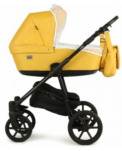 Детска количка Baby Giggle - Broco, 2в1, жълта - 3