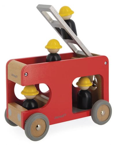 Детска играчка Janod - Пожарна кола Bolid - 4