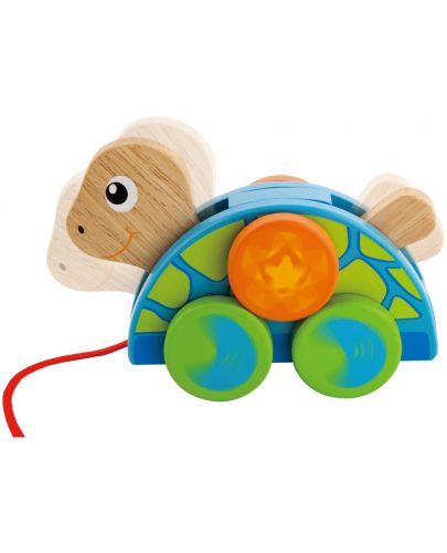 Детска дървена играчка за дърпане Viga - Костенурка - 2