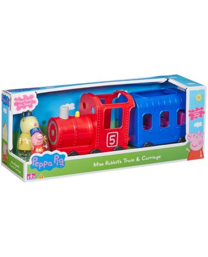 Детска играчка Peppa Pig - Влакче с 2 фигури - 1