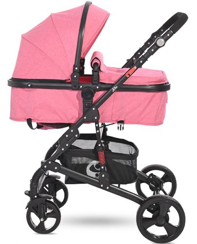 Детска комбинирана количка Lorelli - Alba Classic Set, Candy Pink - 3