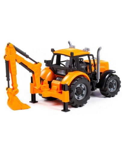 Детска играчка Polesie Progress - Инерционен трактор с рамо и лопата - 3