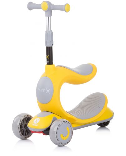 Детски скутер Chipolino - Space X, 2в1, жълт - 1