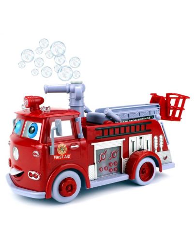 Детска играчка Raya Toys - Пожарна кола със сапунени балони - 3