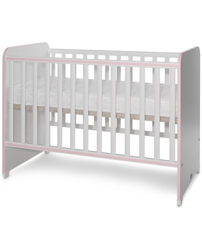 Детско легло Lorelli - Sweet Dream, 60 x 120 cm, бяло и розово - 3