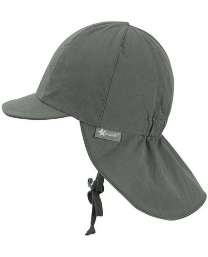 Детска лятна шапка с козирка и UV 50+ защита Sterntaler - 49 cm, 12-18 месеца, сива - 3
