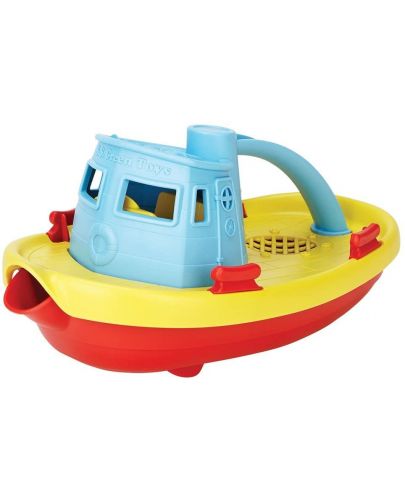 Детска играчка Green Toys - Лодка влекач, синя - 1