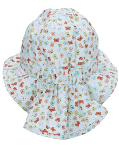 Детска лятна шапка с UV 50+ защита Sterntaler - С пеперудки, 45 cm, 6-9 месеца - 4