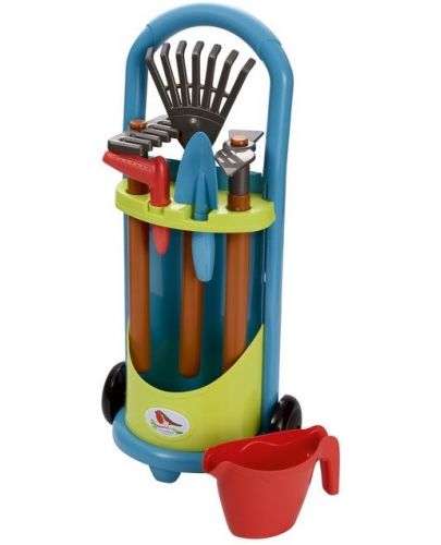 Детска градинска количка  Ecoiffier - с 6 инструмента - 1