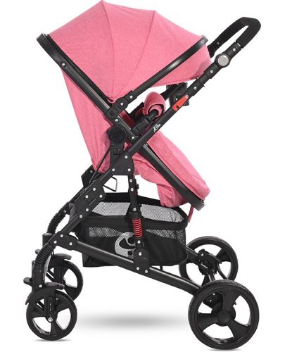 Детска комбинирана количка Lorelli - Alba Classic, Candy Pink - 6