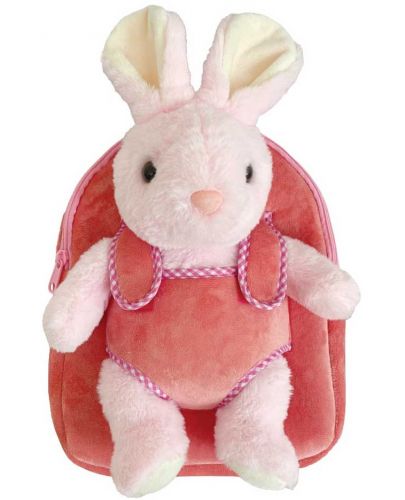 Раница за детска градина S. Cool Baby Animals - Розова, със зайче - 1